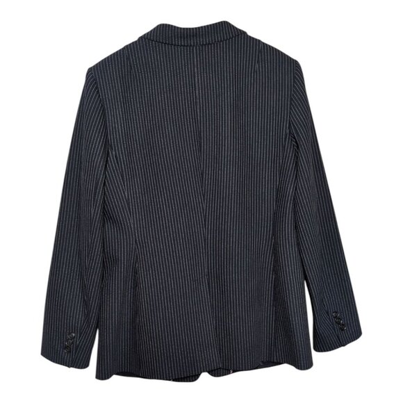 Banana Republic Long & Lean Pinstripe Blazer Womens Size 12 Academia Business - Picture 2 of 11